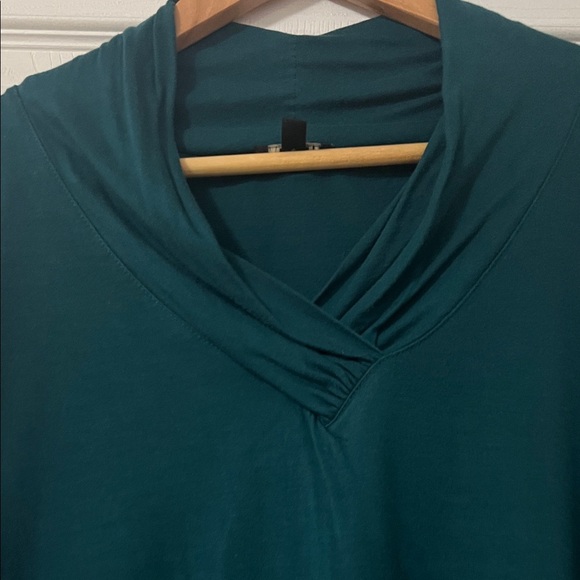 Talbots Teal 3/4 Sleeve Blouse - Picture 2 of 3
